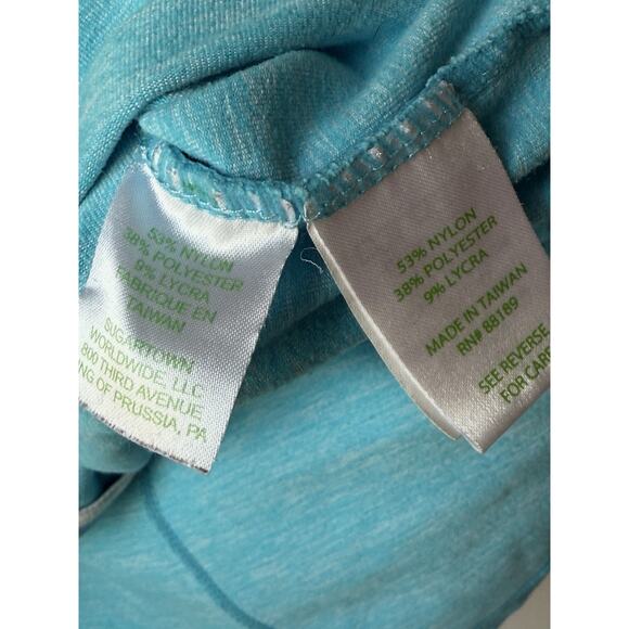 Lilly Pulitzer Luxletic Women’s Size Medium Blue Kapri Jacket Coat Shirt Cruise - Picture 5 of 10